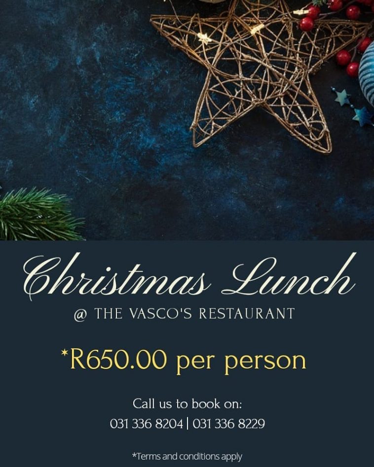 Christmas Buffet Lunch at Vasco’s Restaurant Durban Restaurants