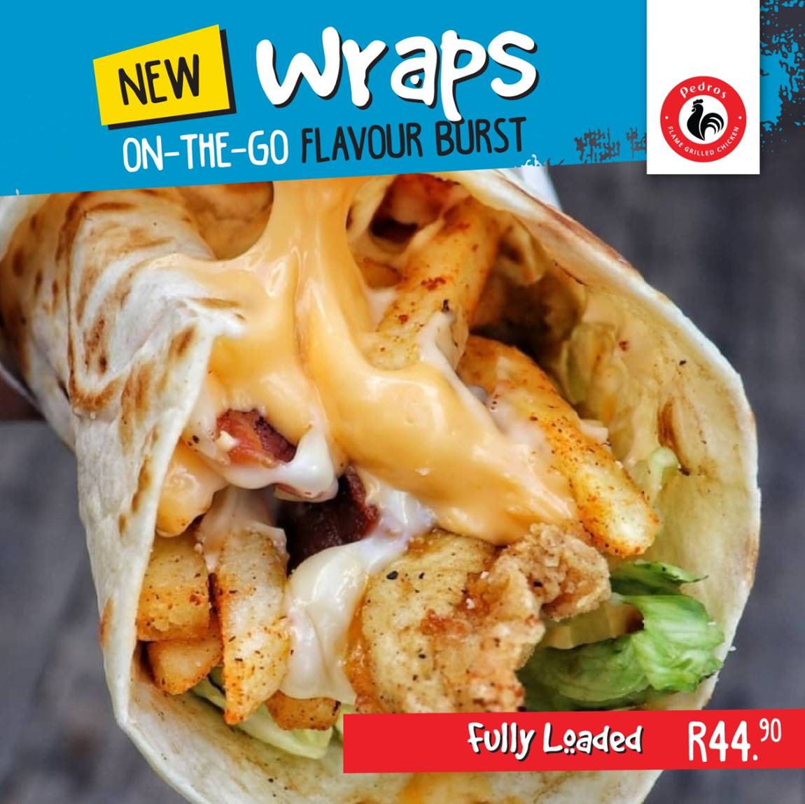 New Wraps On The Go For R2990 With Pedros Chicken