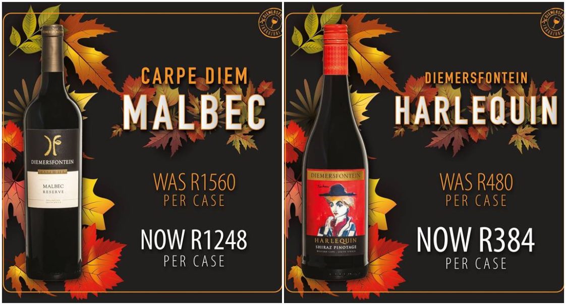 Autumn Wine Special: 25% Off Diemersfontein Carpe Diem Malbec Reserve 