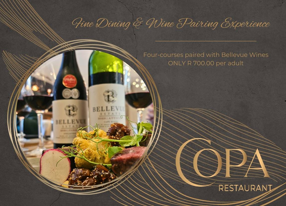 4 Course Wine & Dine Evening at COPA Restaurant with Bellevue Wines